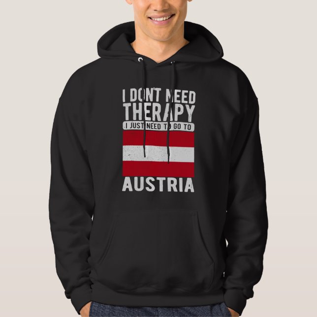 Jag behöver inte terapi, jag behöver bara åka till hoodie (Framsida)