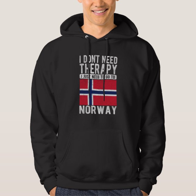 Jag behöver inte terapi, jag behöver bara åka till hoodie (Framsida)