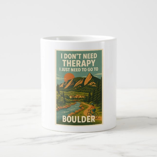 Jag behöver inte terapi, jag behöver bara åka till jumbo mugg (Framsidan)