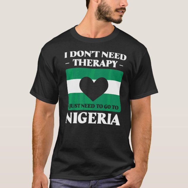 Jag behöver inte terapi jag behöver bara åka till  t shirt (Framsida)