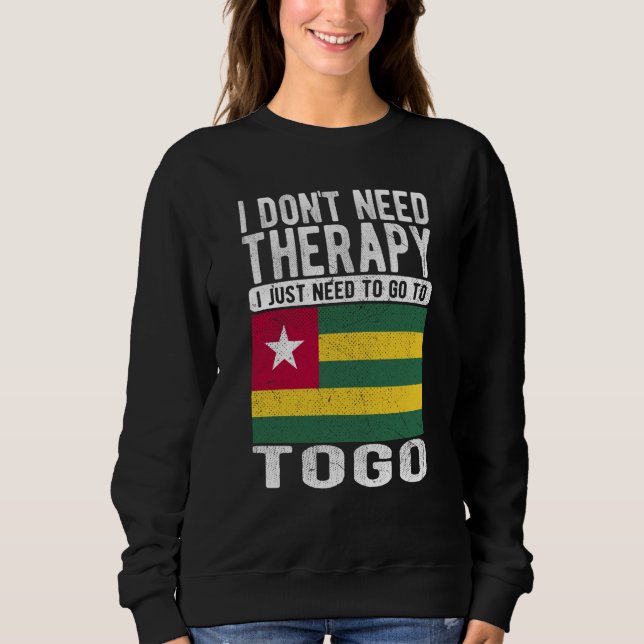 Jag behöver inte terapi, jag behöver bara åka till t shirt (Framsida)