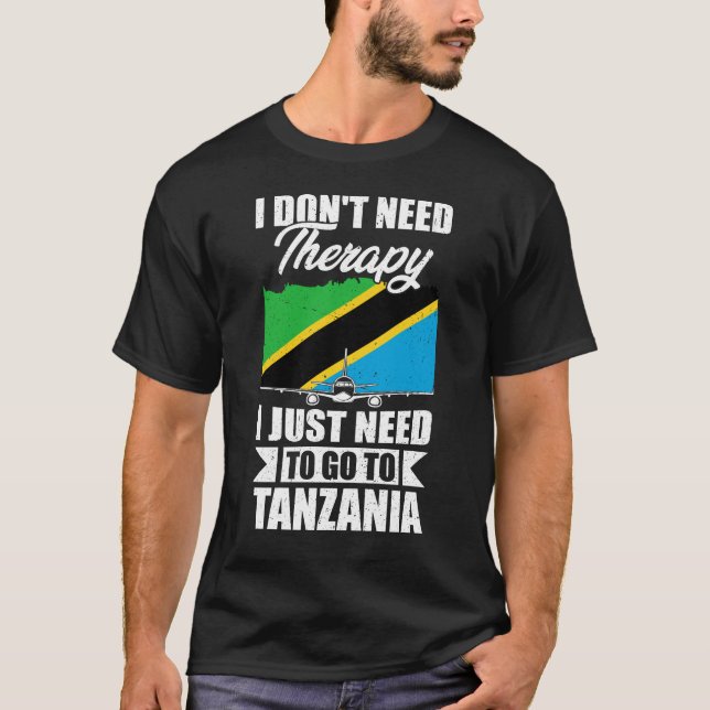 Jag behöver inte terapi jag behöver bara åka till  t shirt (Framsida)