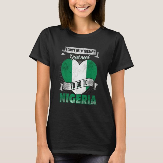 Jag behöver inte terapi jag behöver bara åka till  t shirt (Framsida)