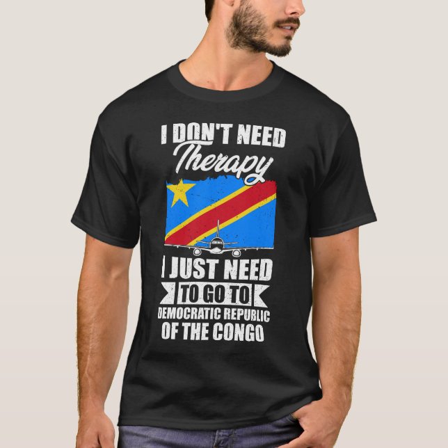 Jag behöver inte terapi jag behöver bara åka till  t shirt (Framsida)