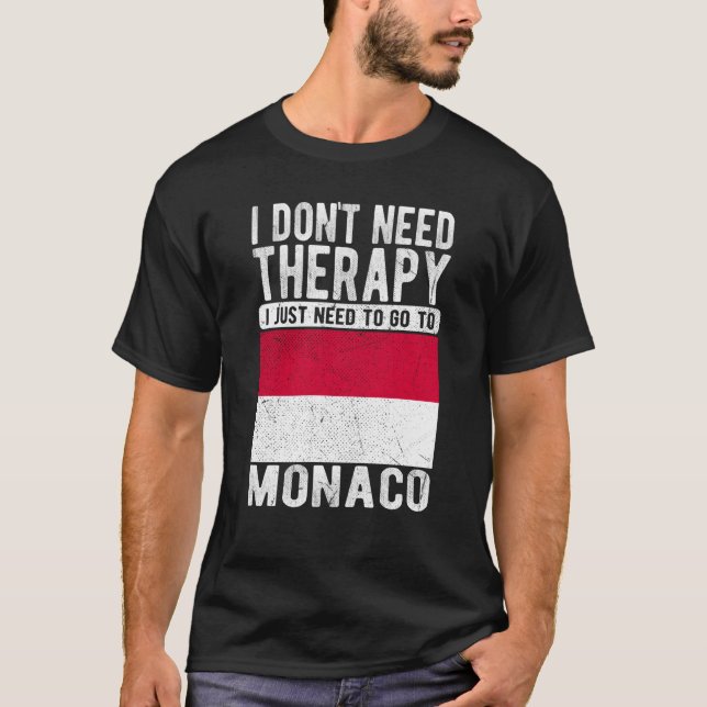 Jag behöver inte terapi jag behöver bara åka till  t shirt (Framsida)