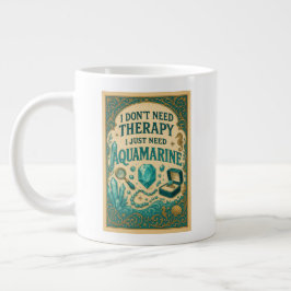Jag behöver inte terapi, jag behöver bara akvamari jumbo mugg