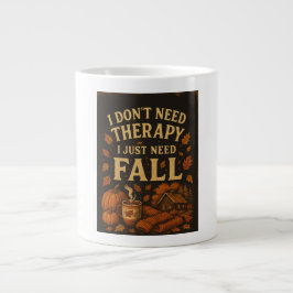 Jag behöver inte terapi, jag behöver bara Fall Jumbo Mugg