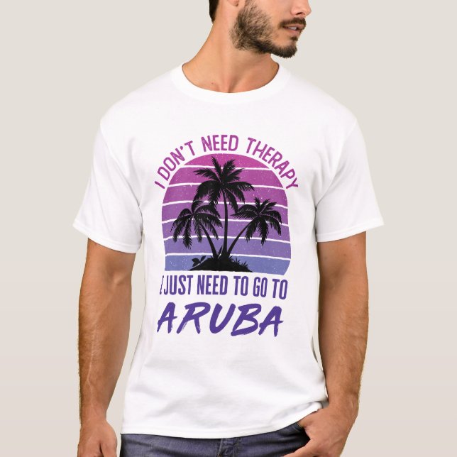 Jag behöver inte terapi jag behöver bara gå till A T Shirt (Framsida)