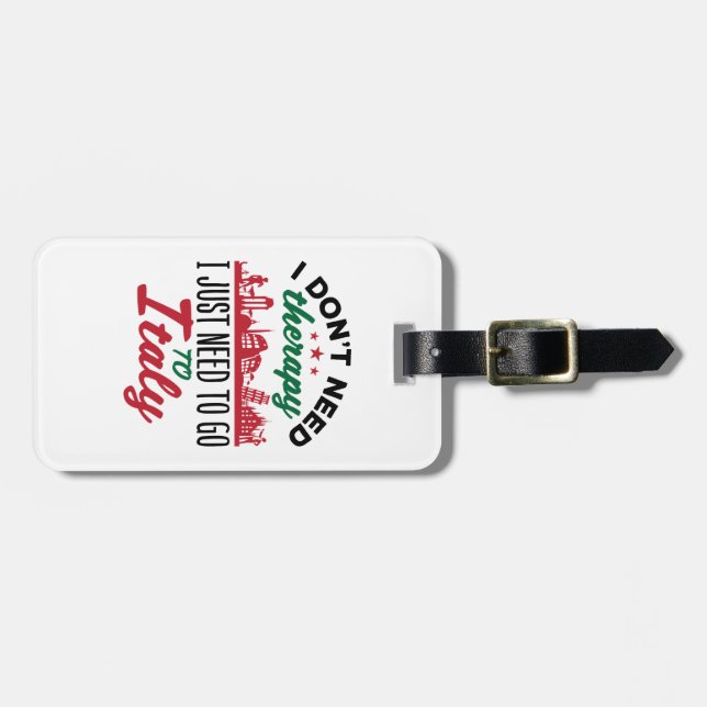 Jag behöver inte terapi jag behöver bara gå till I Bagagebricka (Horisontell Framsida)