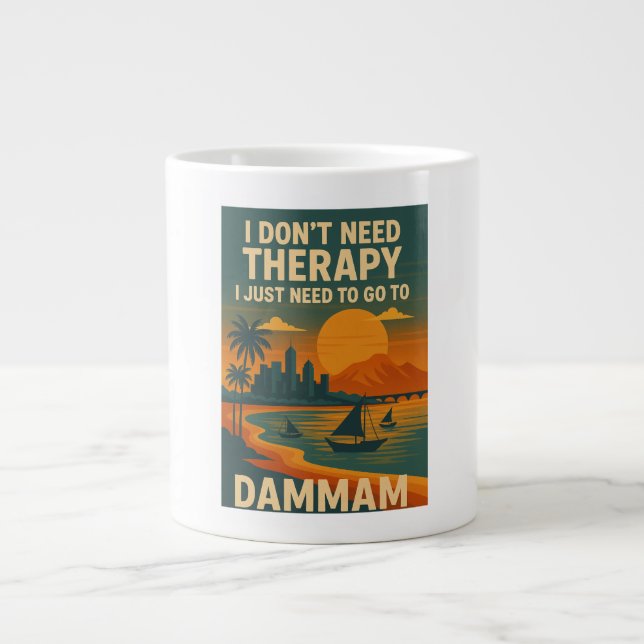 Jag behöver inte terapi, jag behöver bara gå till  jumbo mugg (Framsidan)