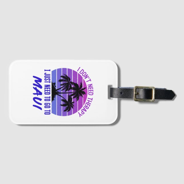 Jag behöver inte terapi jag behöver bara gå till M Bagagebricka (Framsida horisontal)
