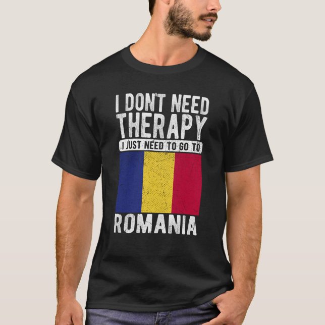 Jag behöver inte terapi jag behöver bara gå till R T Shirt (Framsida)