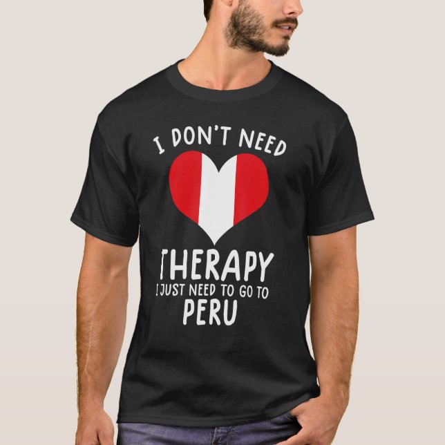 Jag behöver inte terapi, jag behöver bara gå till  t shirt (Framsida)