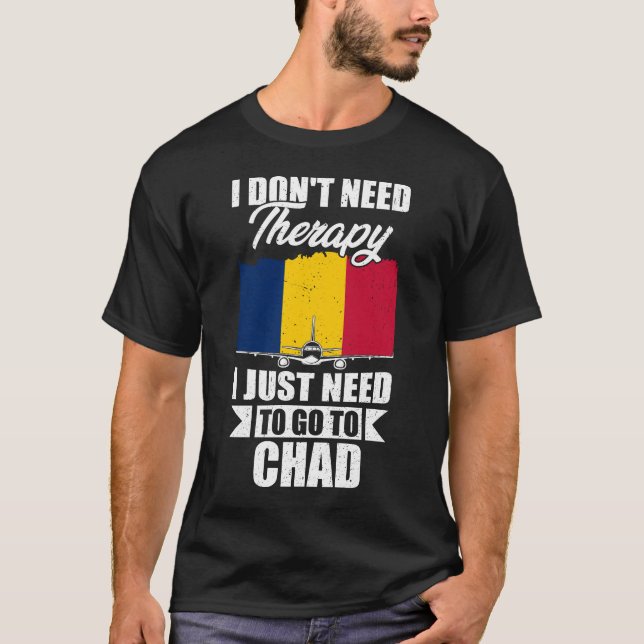 Jag behöver inte terapi jag behöver bara gå till T Shirt (Framsida)