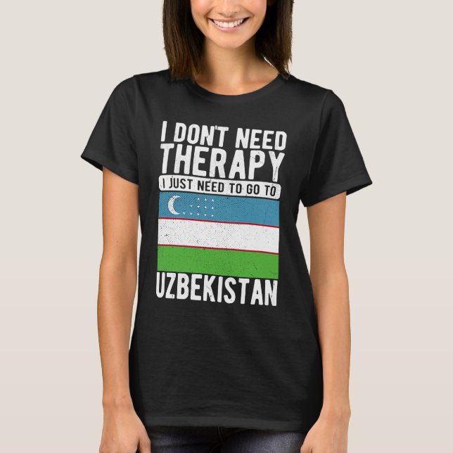 Jag behöver inte terapi jag behöver bara gå till u t shirt (Framsida)