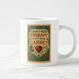 Jag behöver inte terapi, jag behöver bara garnet jumbo mugg