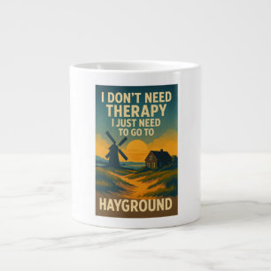 Jag behöver inte terapi, jag behöver bara Haygroun Jumbo Mugg