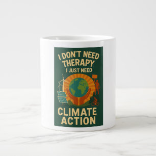 Jag behöver inte terapi, jag behöver bara klimatåt jumbo mugg