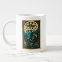 Jag behöver inte terapi, jag behöver bara Labrador Jumbo Mugg