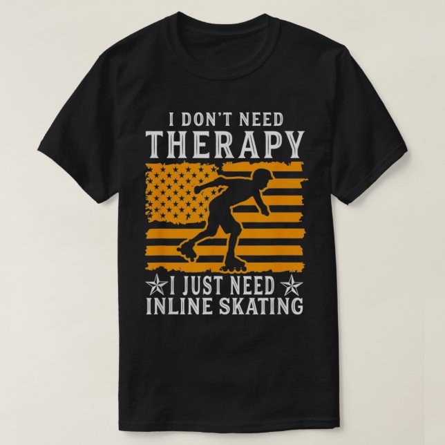 Jag behöver inte terapi. Jag behöver bara linjära  T Shirt (Design framsida)