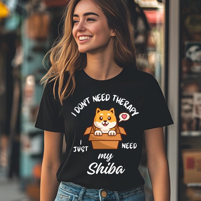 Jag behöver inte terapi, jag behöver bara min Shib T Shirt (Skapare uppladdad)