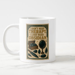 Jag behöver inte terapi, jag behöver bara obsidian jumbo mugg