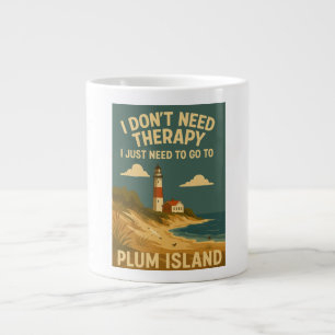 Jag behöver inte terapi, jag behöver bara Plum Isl Jumbo Mugg