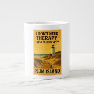 Jag behöver inte terapi, jag behöver bara Plum Isl Jumbo Mugg