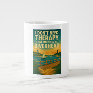 Jag behöver inte terapi, jag behöver bara Riverhea Jumbo Mugg