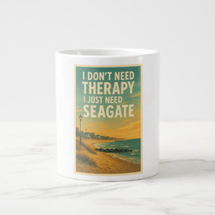 Jag behöver inte terapi, jag behöver bara Sea Grin Jumbo Mugg