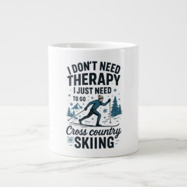 Jag behöver inte terapi, jag behöver cross country jumbo mugg