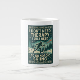 Jag behöver inte terapi, jag behöver nordisk skidå jumbo mugg