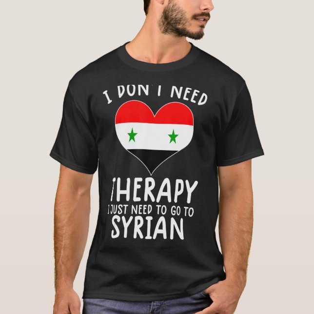 Jag behöver inte terapi om jag bara behöver åka ti t shirt (Framsida)