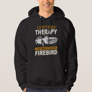 JAG BEHÖVER INTE TERAPI Pontiac Firebird 1968 Hoodie