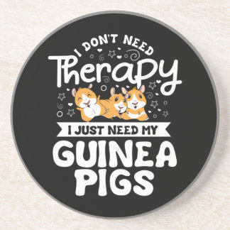 Jag behöver inte Therapy Guinea Gris Cavy Roddent Underlägg