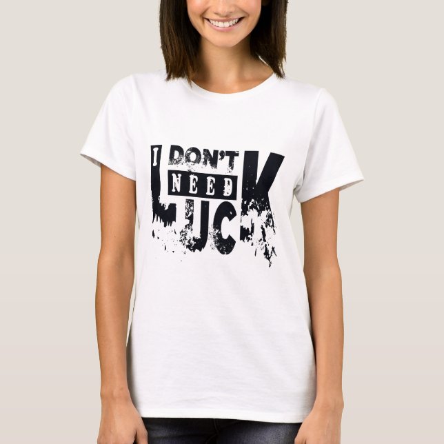 Jag behöver inte tur t shirt (Framsida)