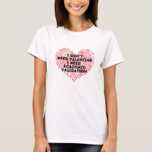 Jag behöver inte valentin T-shirt