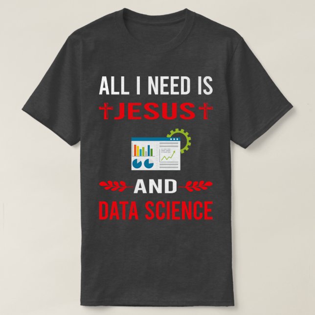 Jag behöver Jesus och datateknik T Shirt (Design framsida)