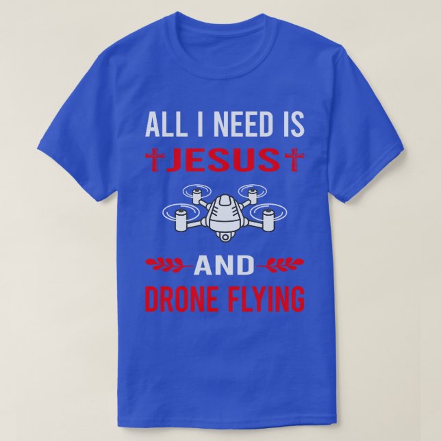 Jag behöver Jesus och dra flygande drakar T Shirt (Design framsida)
