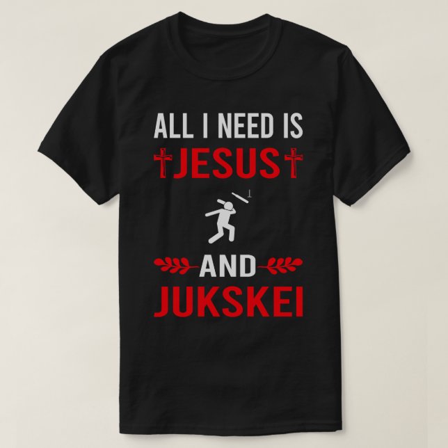 Jag behöver Jesus och Jukskei 1 T Shirt (Design framsida)