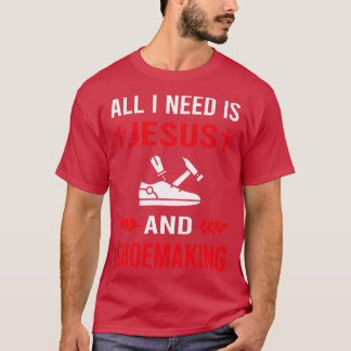 Jag behöver Jesus och Shoemaker Shoe Skapar T Shirt