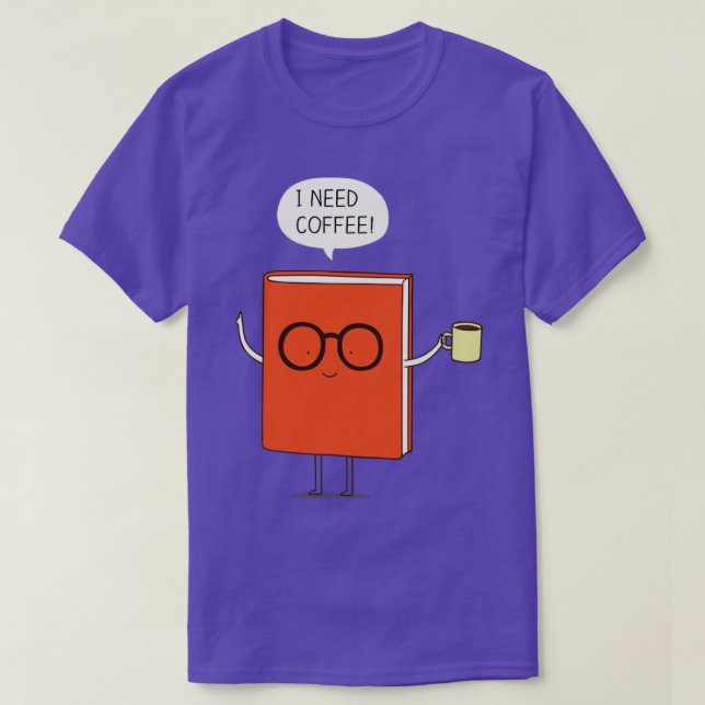 Jag behöver kaffe1 t shirt (Design framsida)
