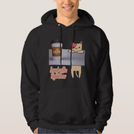 Jag behöver kaffe Höger Meow| De bästa kattpresent Hoodie