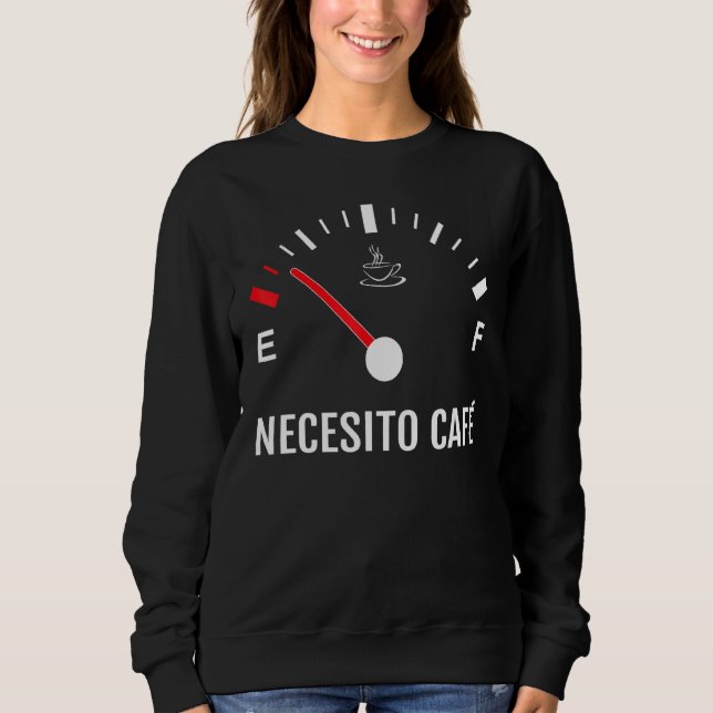 Jag behöver kaffe Necesito Cafe Spansk koffein T Shirt (Framsida)