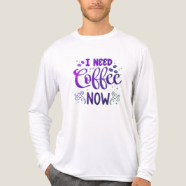 Jag behöver kaffe nu Bella+Canvas Tri-Blend Long S T Shirt