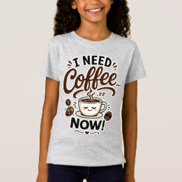Jag Behöver Kaffe Nu Roligt Kaffeälskare Present F T Shirt