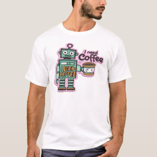 Jag behöver kaffe Påstående T-shirt