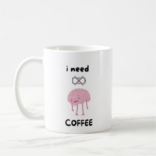 Jag Behöver Kaffe - Rolig Kaffeälskare Mugg" Kaffemugg