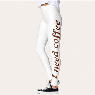 Jag Behöver Kaffe Träningsleggings för Kvinnor Leggings