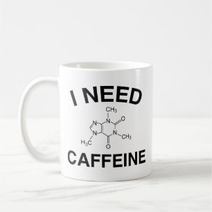 Jag behöver koffeinkaffe Mugg